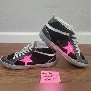 GOLDEN GOOSE BLACK MIDSTAR SNEAKERS 39